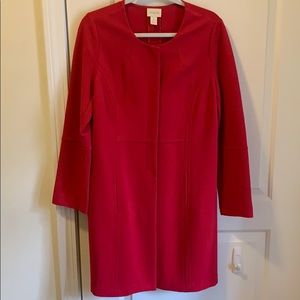 Red long length blazer